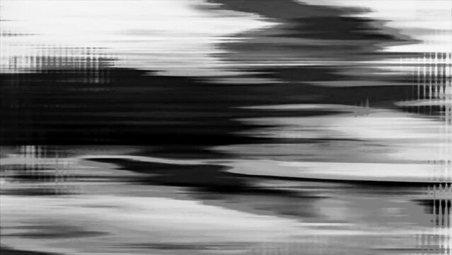 The footage displays an abstract pattern characterized by horizontal lines and streaks of bright, vibrant colors that blend into each other, creating a sense of motion and energy.