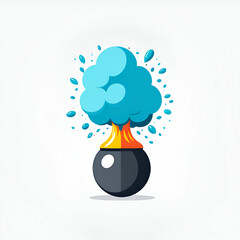 Bomb Explosion Illustration