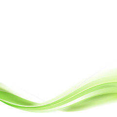 Green curve frame template design element