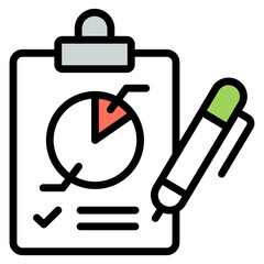 Creative design icon of business report

