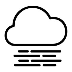 foggy outline style icon