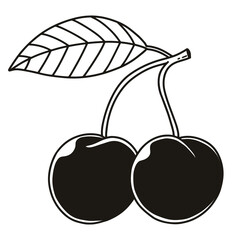 Vintage cherry tattoo design png