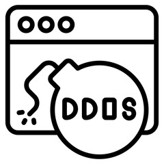 Modern design icon of web bomb

