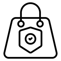 An icon design of secure shopping

