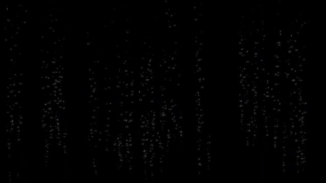 Huge Underwater Explosion of Bubbles on Black and White Backgrounds. 2 Versions Normal and Fast. Beautiful 3d Animation of Air Bubbles Cloud Blast in the Water. 4k Ultra HD 3840x2160.