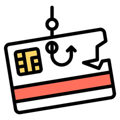Perfect design icon of card phishing

