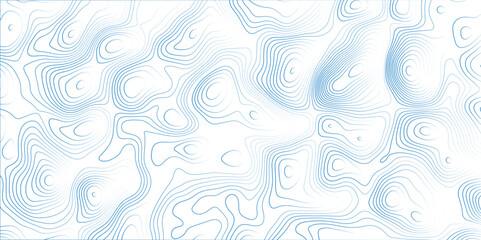 Naklejka premium Abstract topographic contours map background. Topographic map and landscape terrain texture grid. Modern design with White background with topographic wavy pattern design. Black-white background.