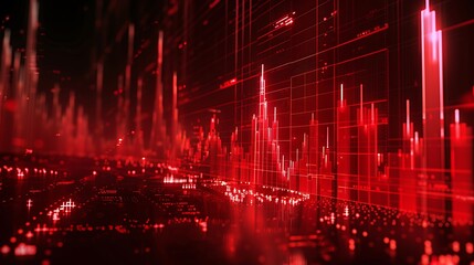 Obraz premium Abstract red background. 3d rendering