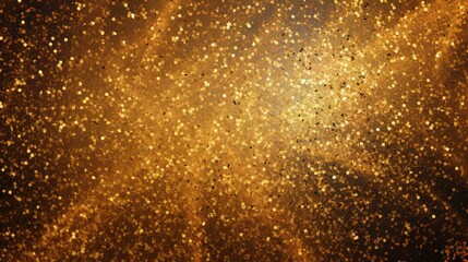 Luxury golden background with golden shining glowing glitter particles, festive Christmas and new year pattern.