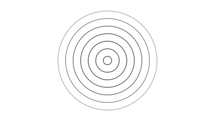 Radio wave signal icon isolated on white background 