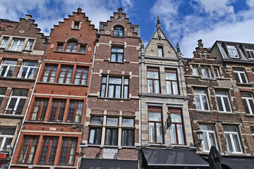 Anversa, antiche case e palazzi del centro storico - Fiandre, Belgio