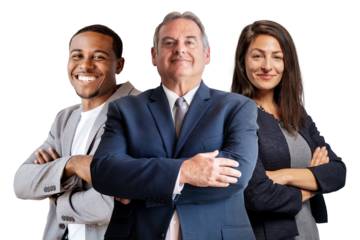 Business colleagues png sticker, transparent background