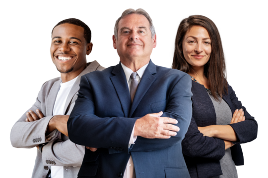 Business colleagues png sticker, transparent background