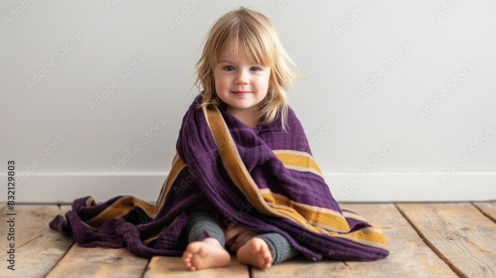 Canvas Prints The cozy wrapped child