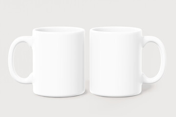 Ceramic mugs png mockup, transparent product design