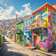 Fototapeta premium old street in the city