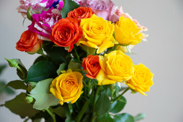 カラフルな花束