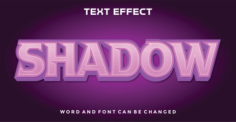 Shadow editable text effect