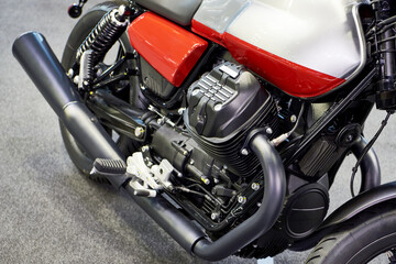 Fototapeta premium Engine of modern motorcycle