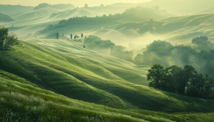 Mystical hills landscapes