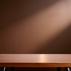 empty wooden table