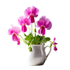 Sweet Pea Flower in PNG format with transparent background