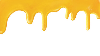 Melting caramel texture png border, transparent background