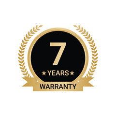 7 Years Warranty vector, 7 Years Warranty Logo