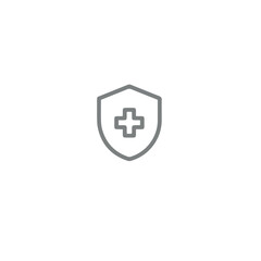 insurance vector line icon , assurance icon vector design 