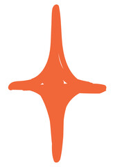 PNG Sparkle hand drawn doodle, transparent background