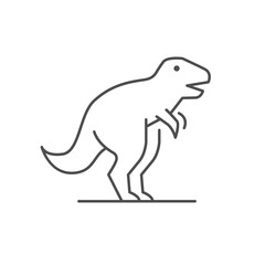 Dinosaur model line outline icon