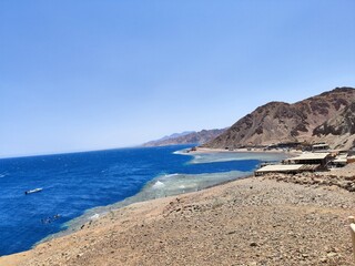 Beautiful Blue Hole in Dahab city in Egypt.
very famous diving and snorkeling spot 
