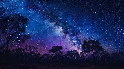 Fototapeta premium milky way sky at night 