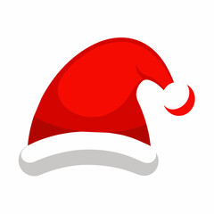 Vector illustration of Santa Claus Christmas hat icon