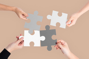Png Hands holding puzzle mockup business problem solving concept
