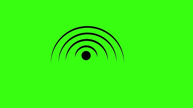 Beautiful radar icon animation of blue,white,green background.