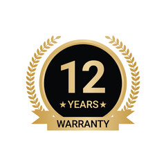12 Years Warranty vector, 12 Years Warranty Logo