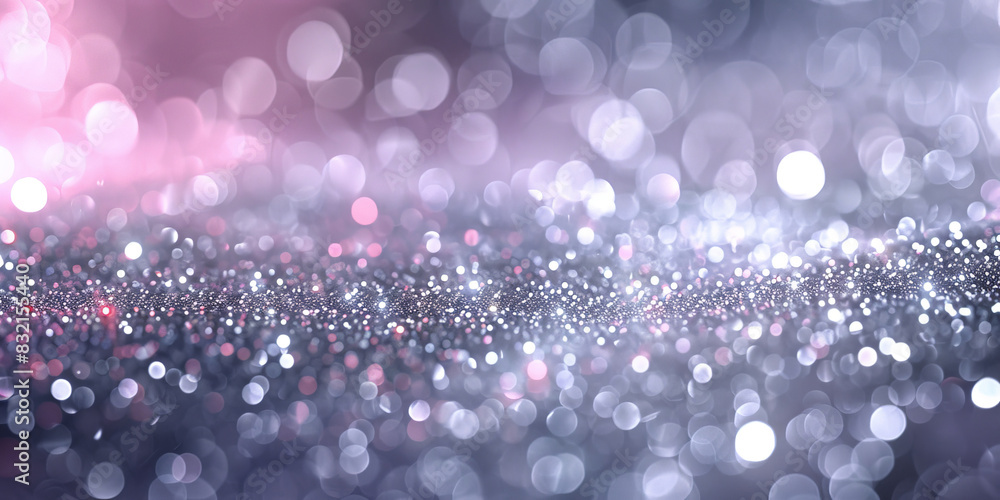Poster abstract bokeh light background with soft blue and orange tones creating a dreamy and ethereal atmos