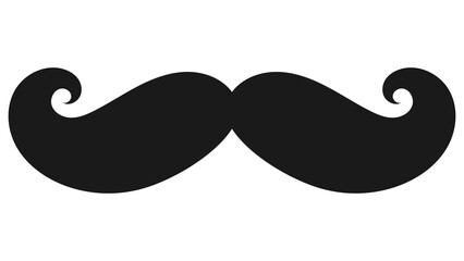 Handlebar mustache design element transparent png