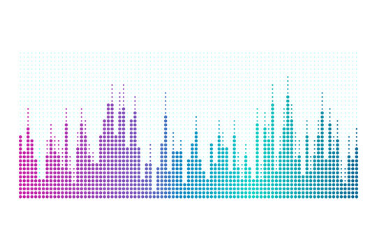 Png sound wave equalizer element, transparent background
