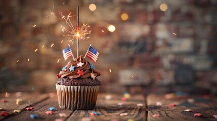 The patriotic cupcake celebration - Powered by Adobe