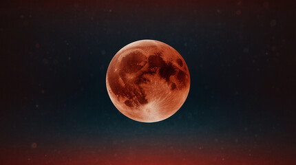 Illustration of Blood Moon: Awe-Inspiring Lunar Majesty in Artistic Renderings