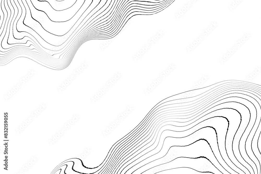 Poster black abstract pattern design element