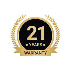 21 Years Warranty vector, 21 Years Warranty Logo