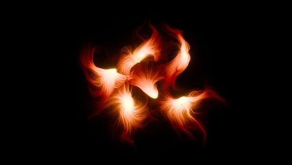 Fototapeta premium Abstract Wallpaper Colorful red orange 