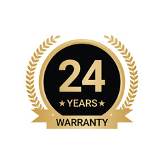 24 Years Warranty vector, 24 Years Warranty Logo