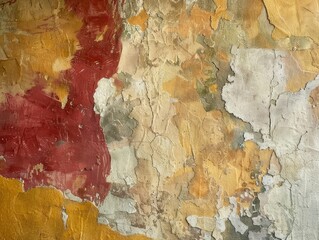 Rough stucco surfaces in artistic abstraction