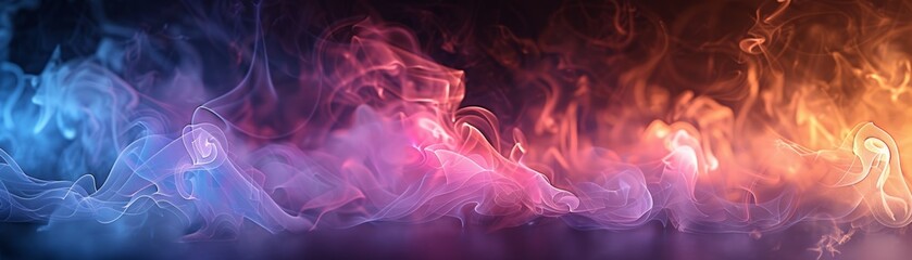Obraz premium Abstract background with colorful smoke. A dreamy, ethereal scene.