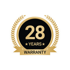 28 Years Warranty vector, 28 Years Warranty Logo