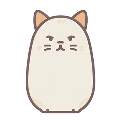 Cat transparent, cute cat, simple icon, can be used conveniently and easily.